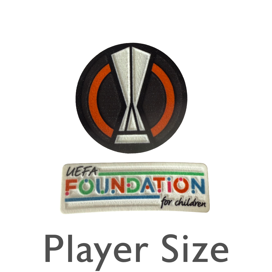 Europa League Sleeve Badges 2021/22 - 2023/24 - Trophy Badge and UEFA Federation Patch