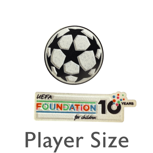 Champions League Sleeve Badges 2025/26 - Starball and UEFA Federation Patch (10 Years)