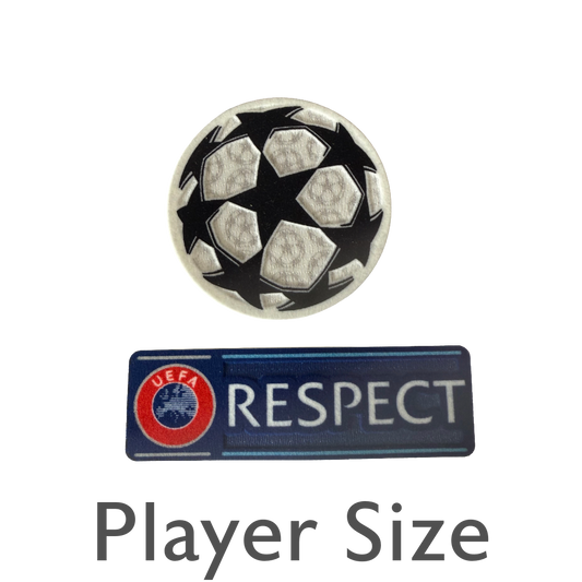 Champions League and Respect Player Size Sleeve Badge