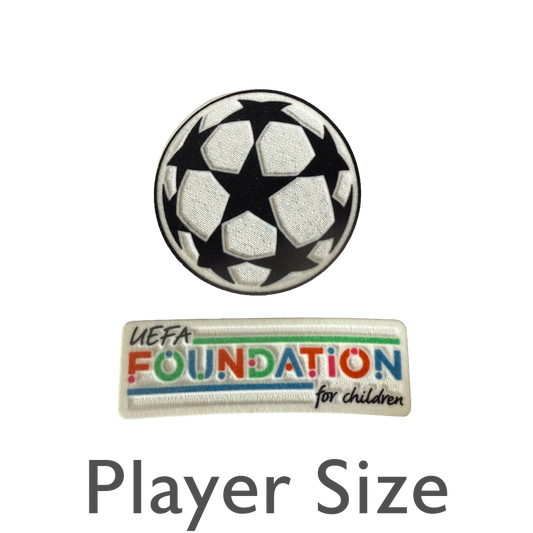 Champions League Sleeve Badges 2024/25 - Starball and UEFA Federation Patch