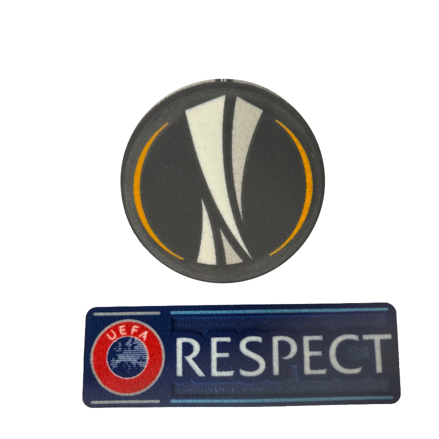 Europa League Trophy and Respect Sleeve Patches